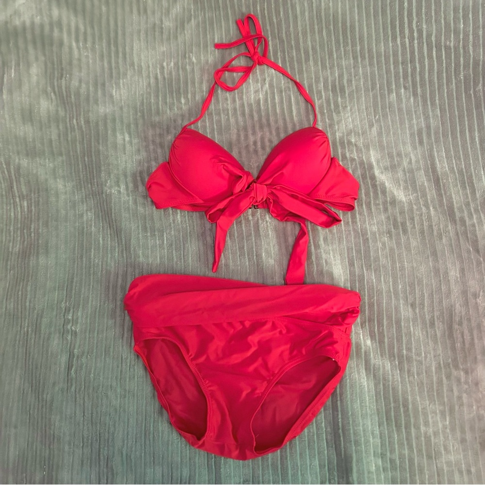 Red wrap bikini - Picture 3 of 3